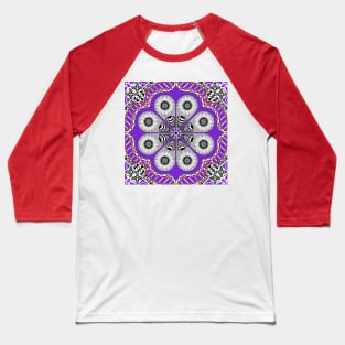 royal pattern in zentangle circle cycle ecopop Baseball T-Shirt